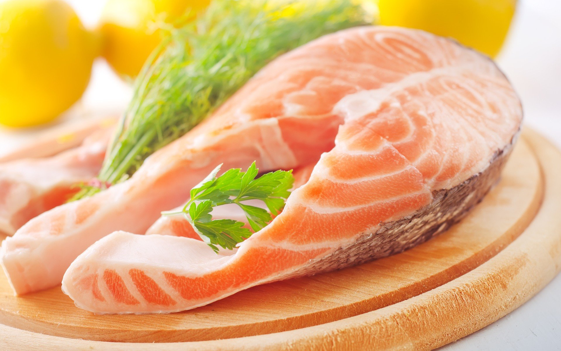 Food Leaf Lunch Fish Depth Wallpaper