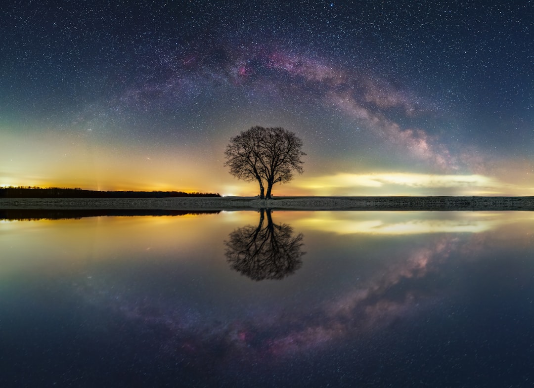 Galactic Sunset Milky Way Wallpaper