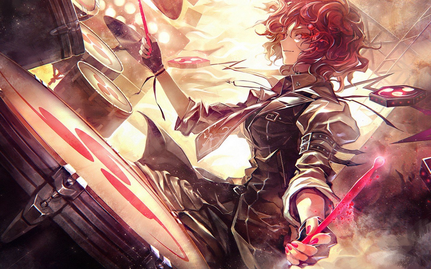 Touhou Raiko Drummer Wallpaper