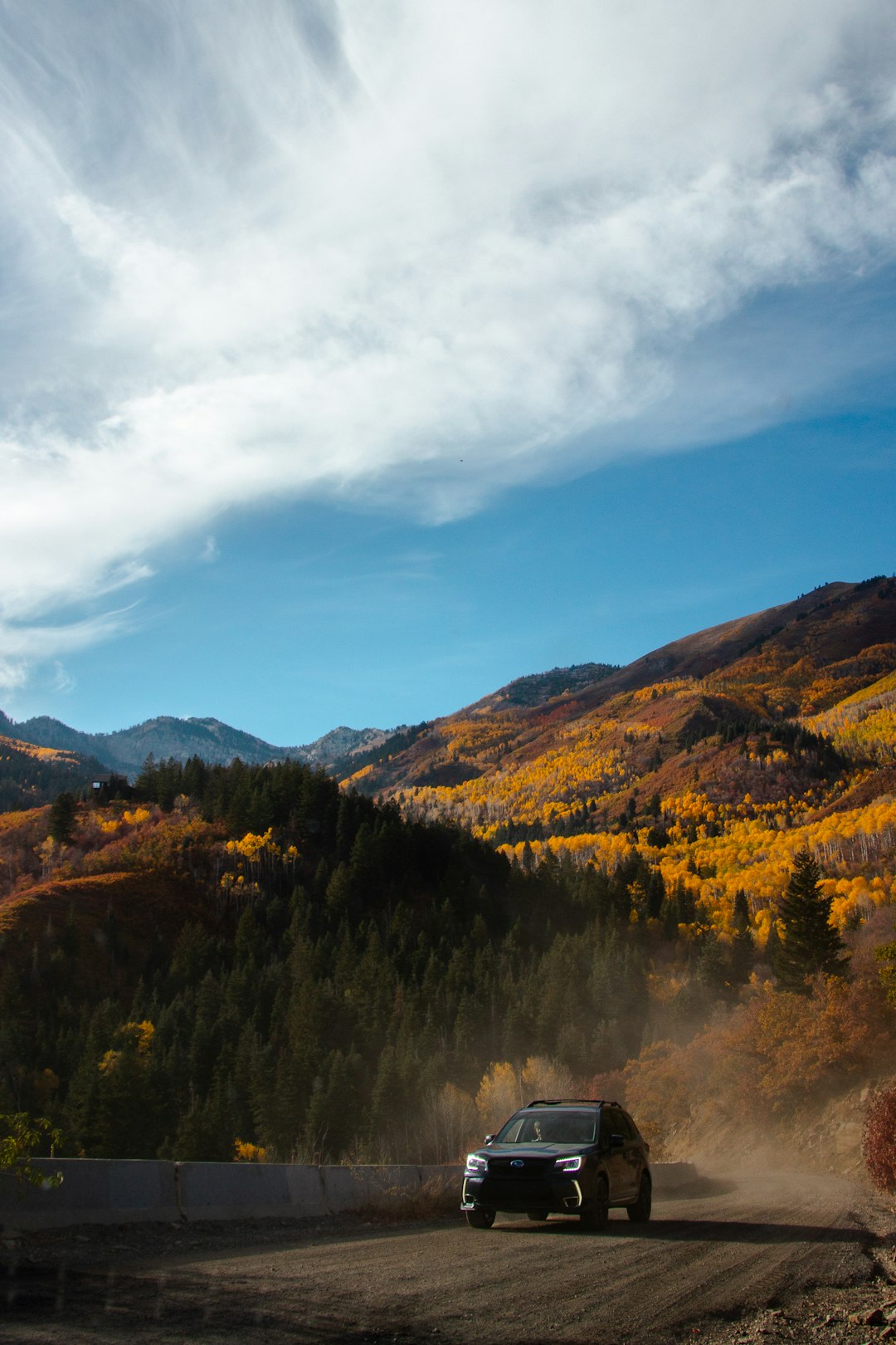 Autumn Drive Wallpaper