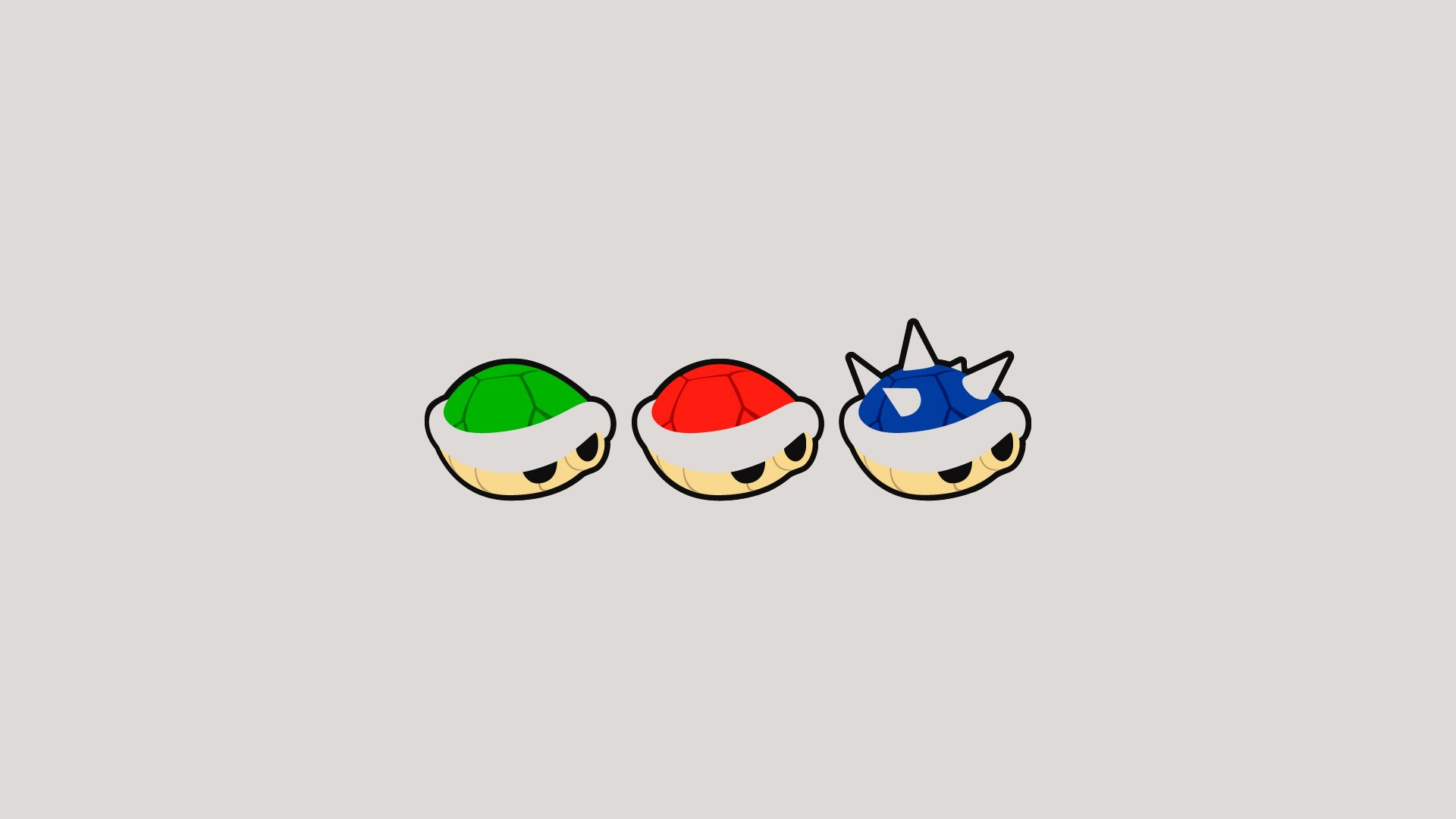 Minimal Mario Kart RGB Contrast Wallpaper