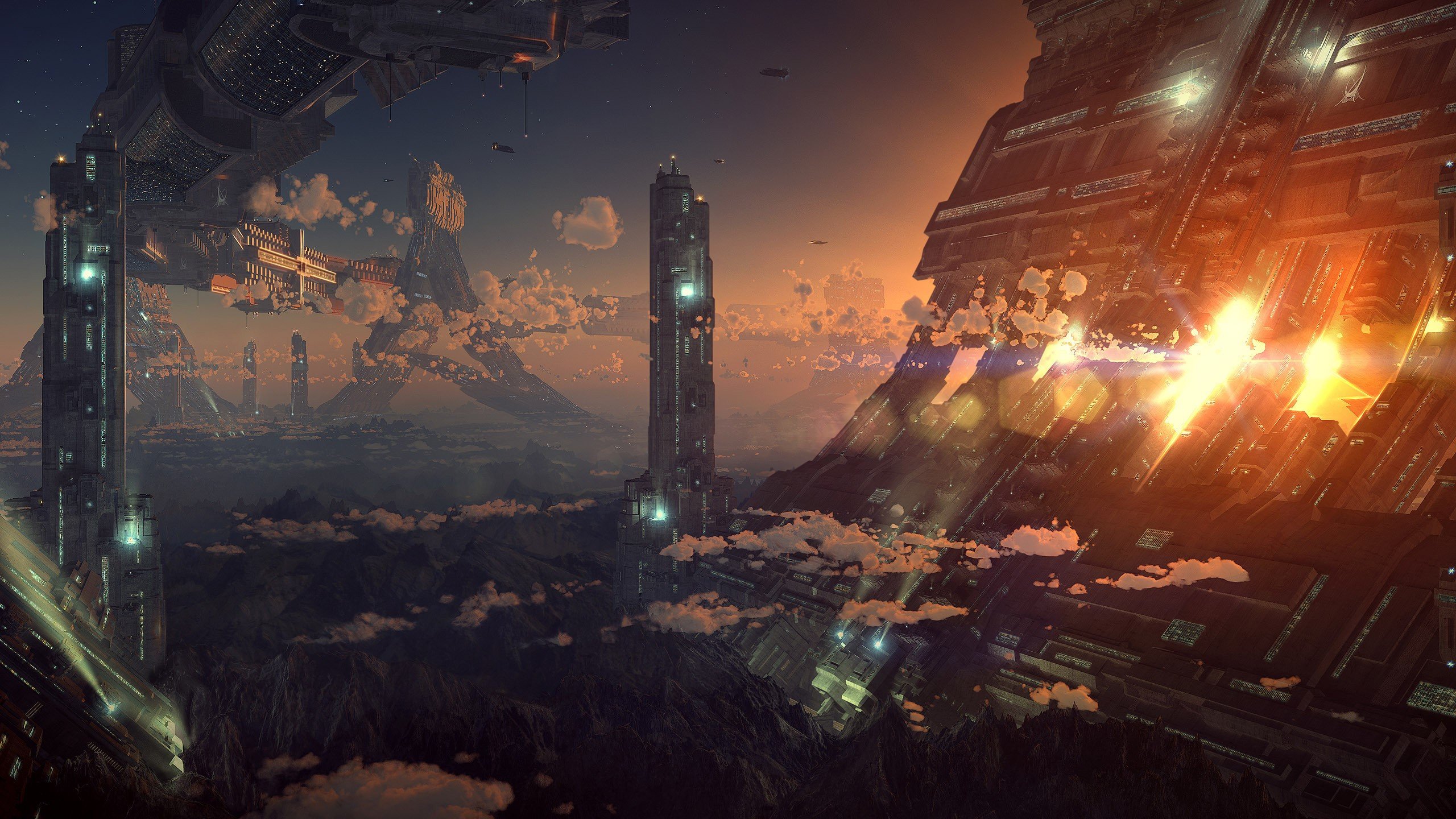 Futuristic Cityscape Wallpaper