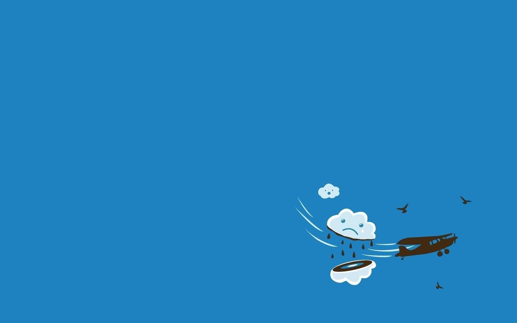 Sky Minimalism Humor Vehicles Wallpaper