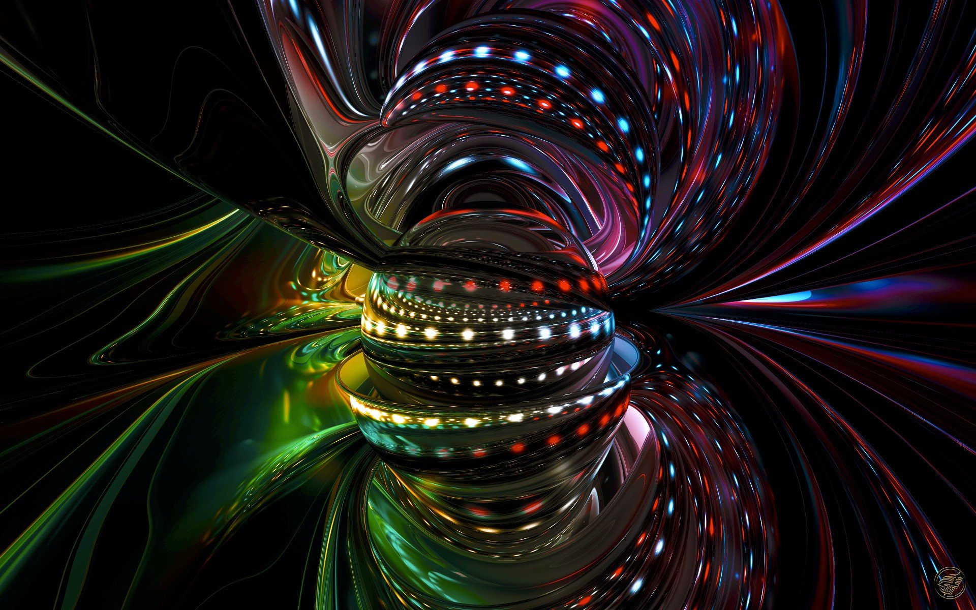 Colorful Abstract Reflection Wallpaper