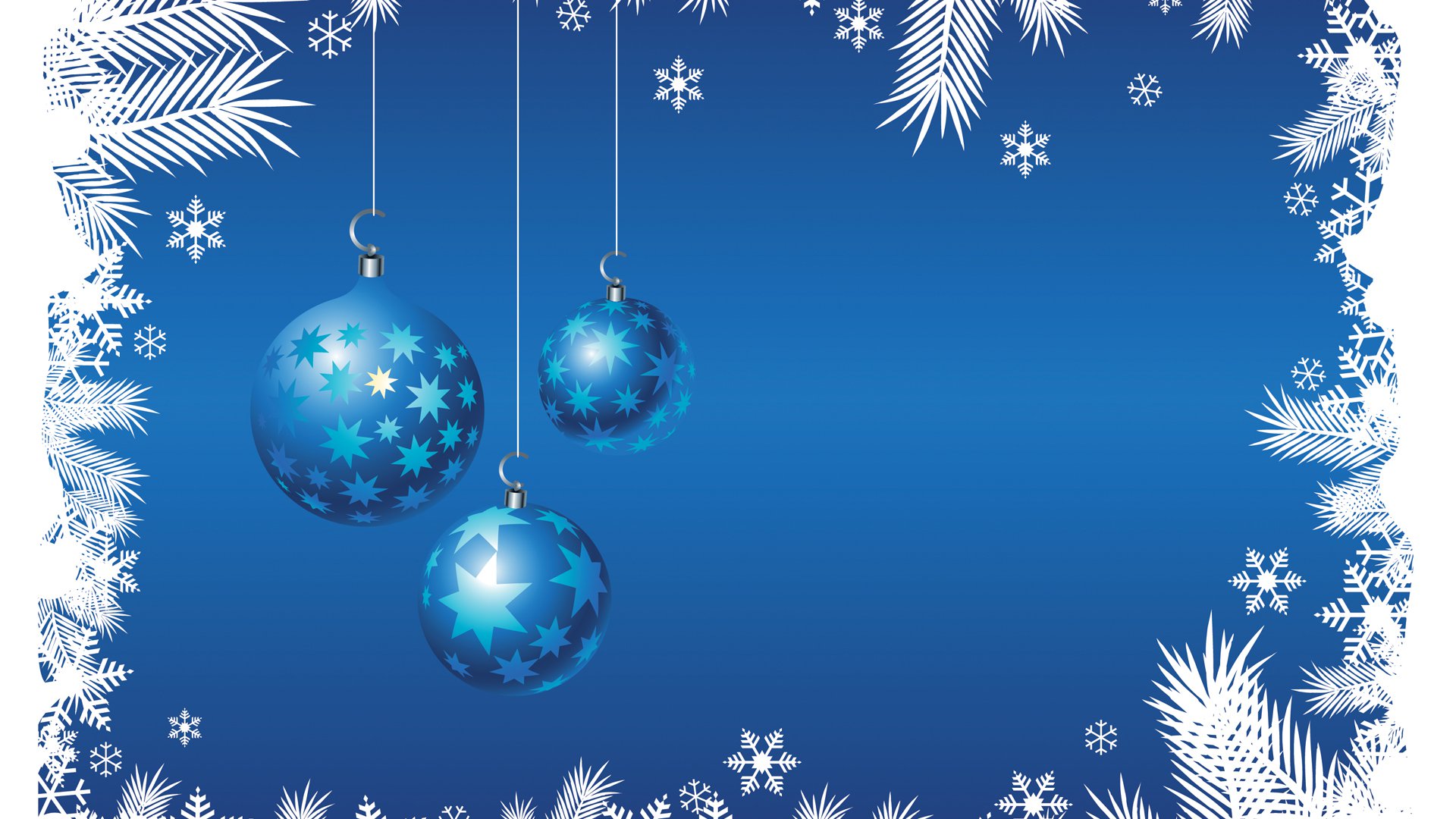 Festive Ornaments Snowflakes Wallpaper