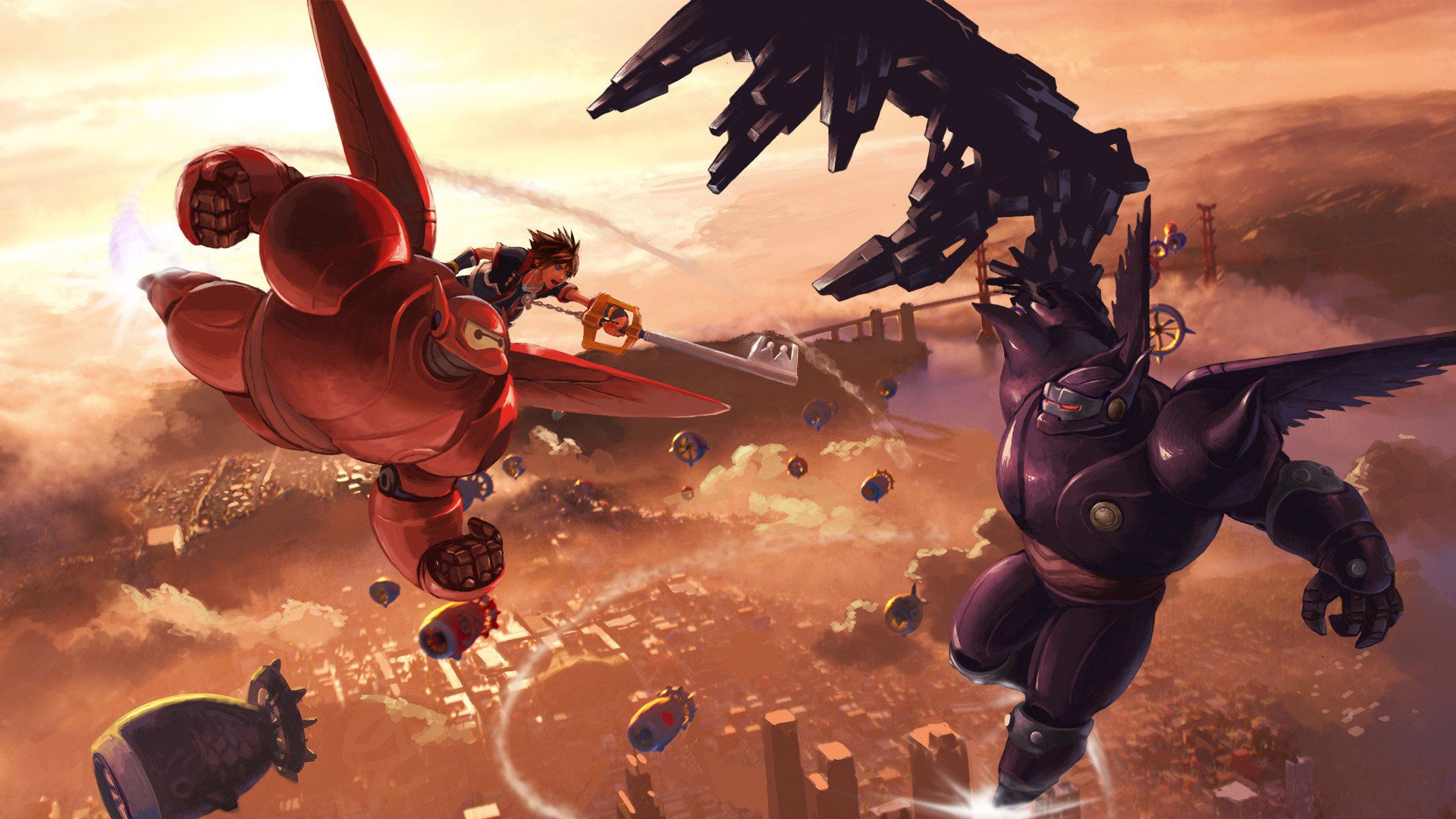 Sora Baymax San Fransokyo Wallpaper