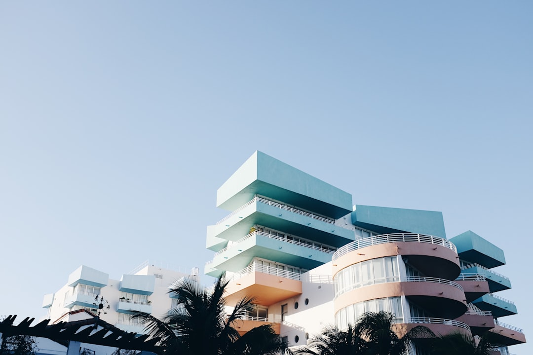Miami Pastel Buildings Wallpaper