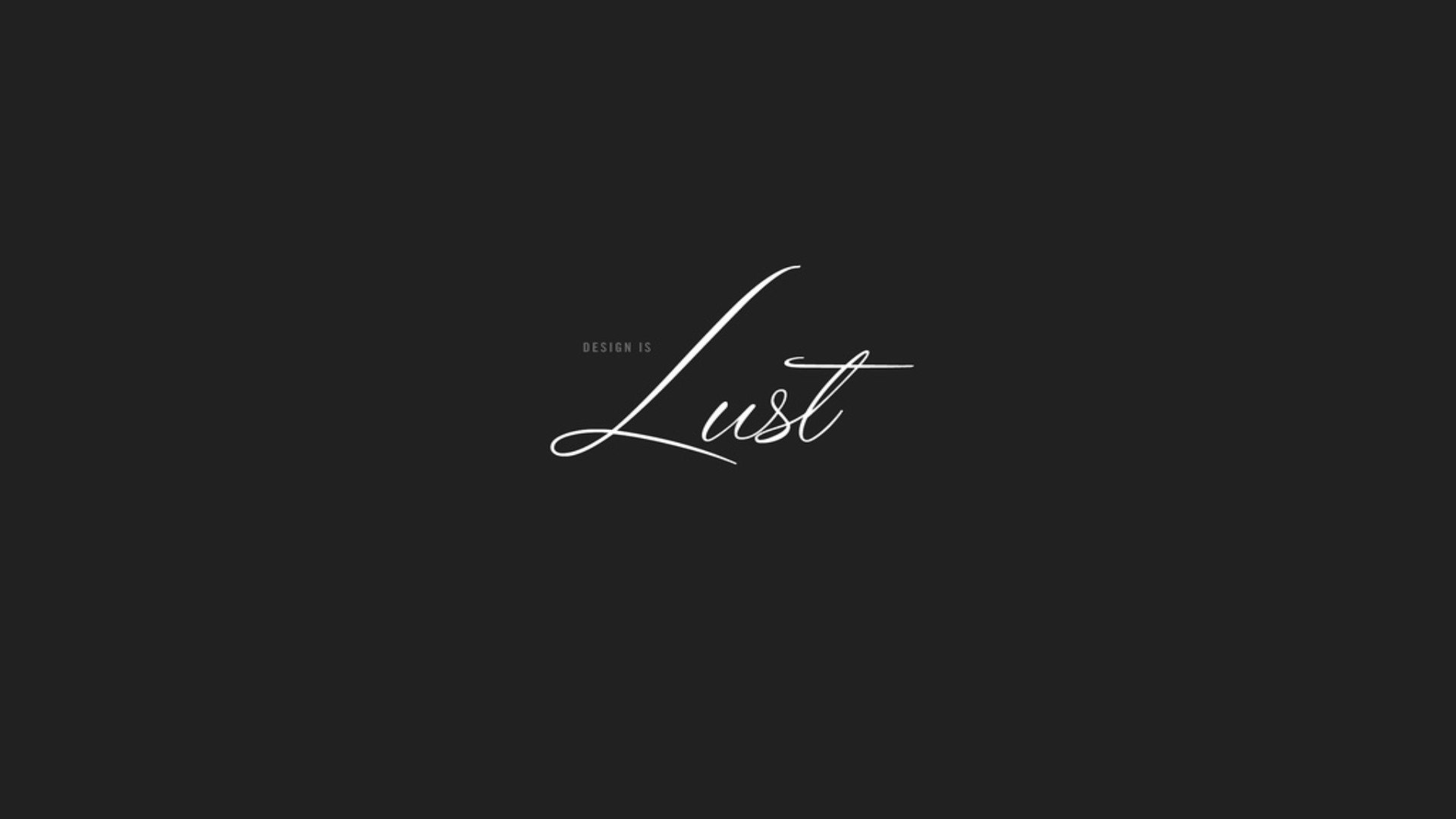 Minimal Black Typography Wallpaper