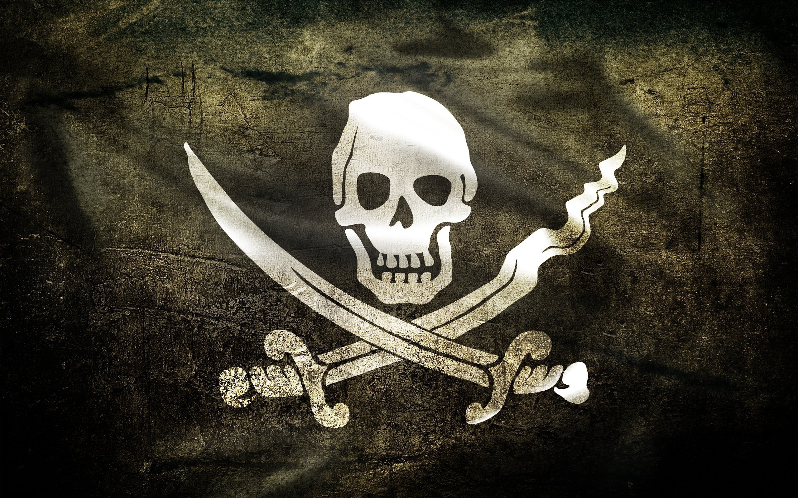 Pirate Skull Flag Wallpaper