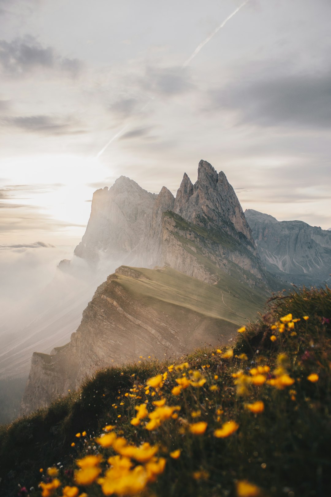 Dolomites Sunrise Peak Wallpaper