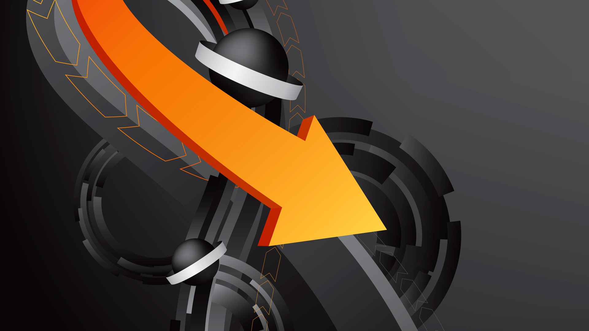 Vibrant Arrow Vector Wallpaper