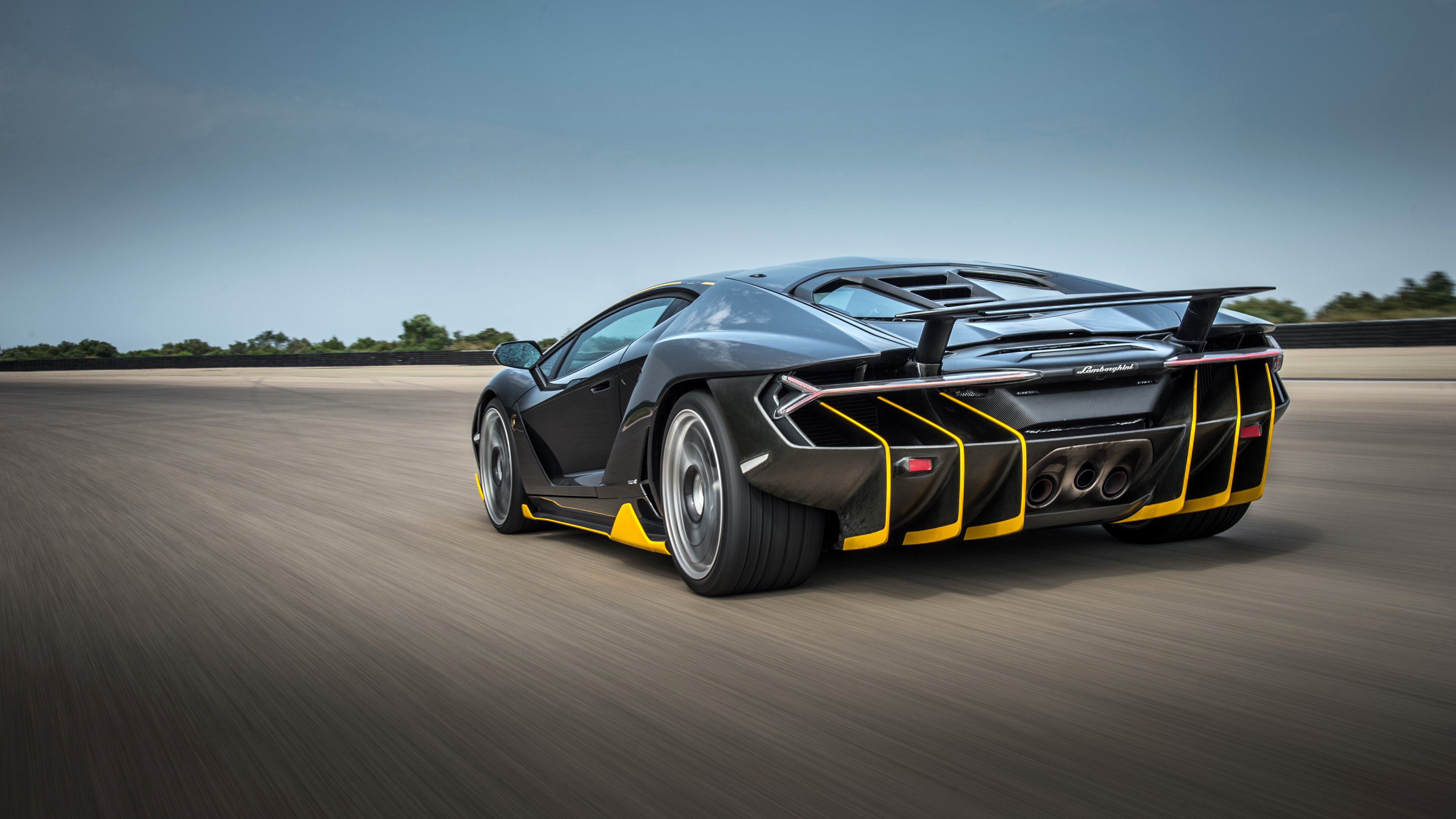 Lamborghini Centenario Black Race Wallpaper