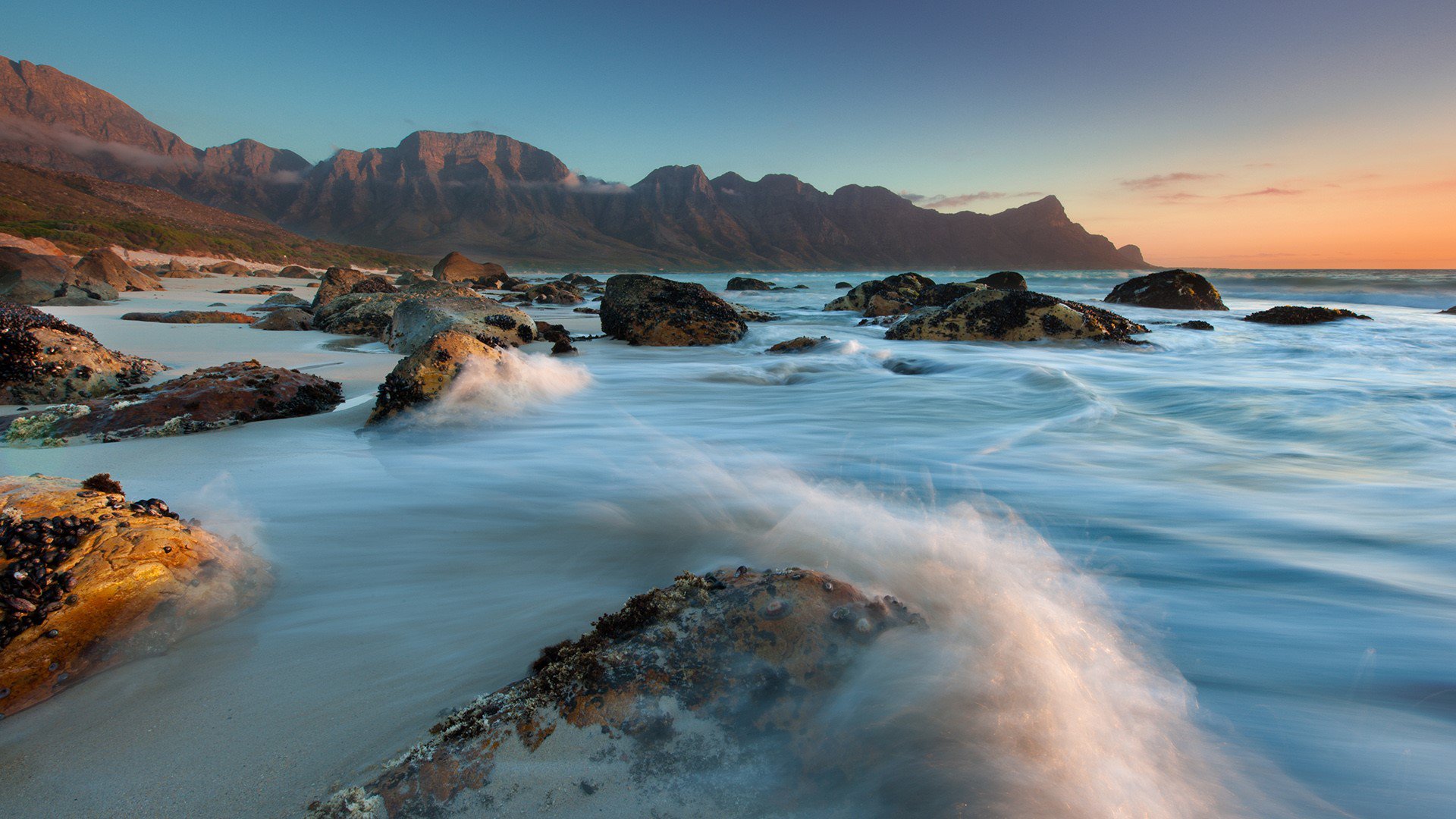 South African Coastal Sunset Wallpaper