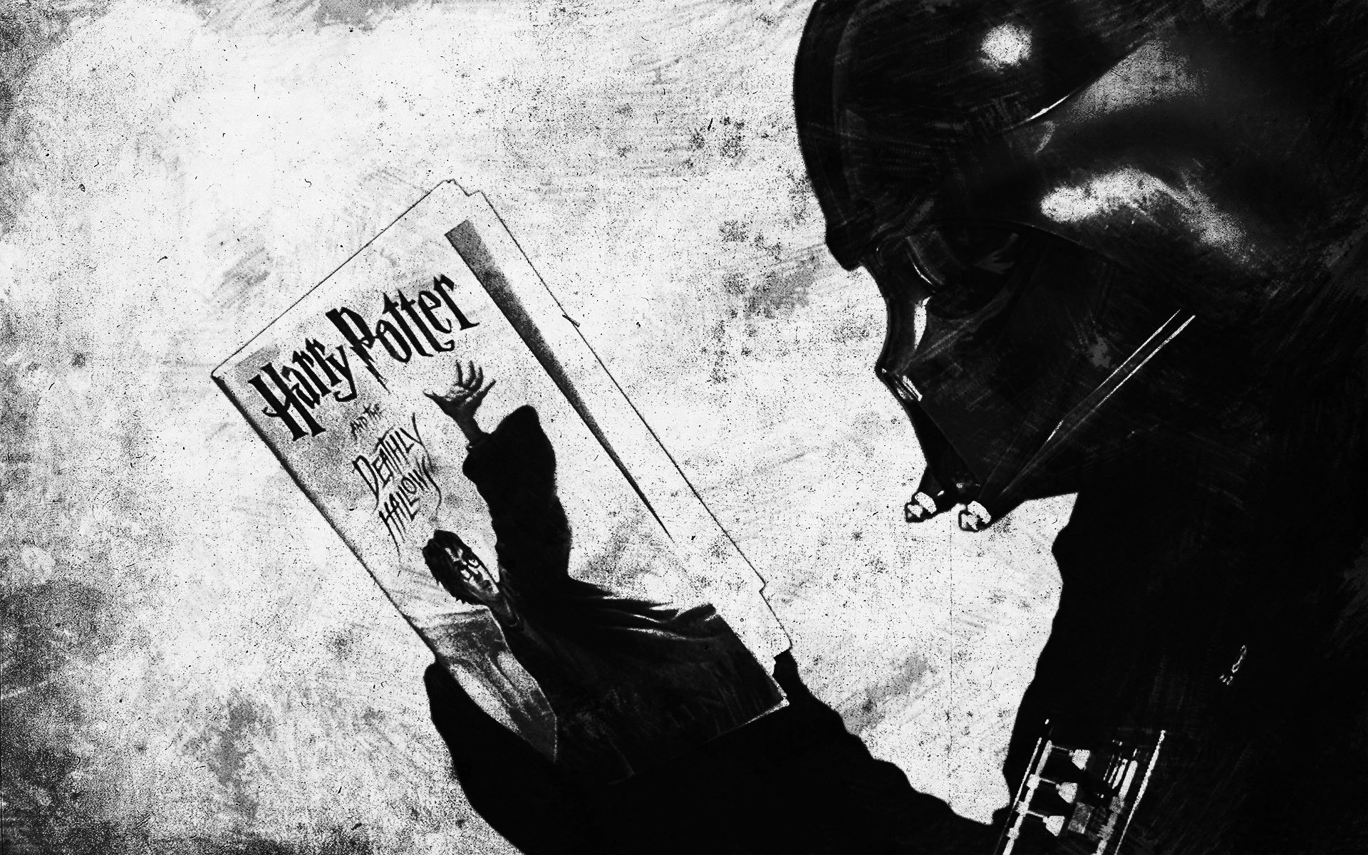 Vader Meets Deathly Hallows Wallpaper
