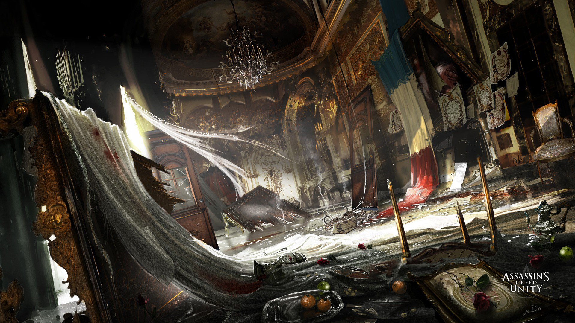 Assassin Creed Unity French Flag Wallpaper