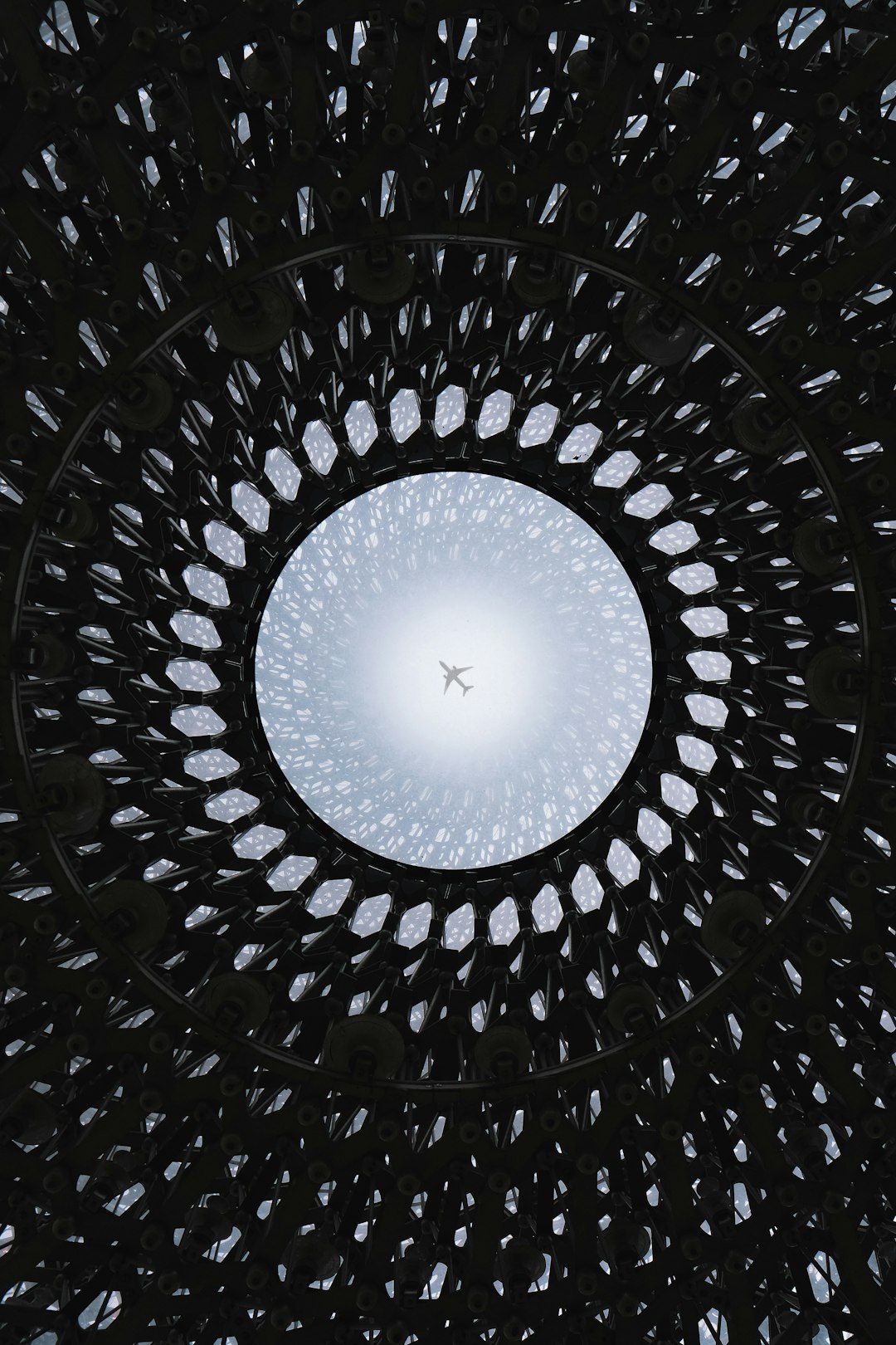Symmetric Skylight Architecture Wallpaper