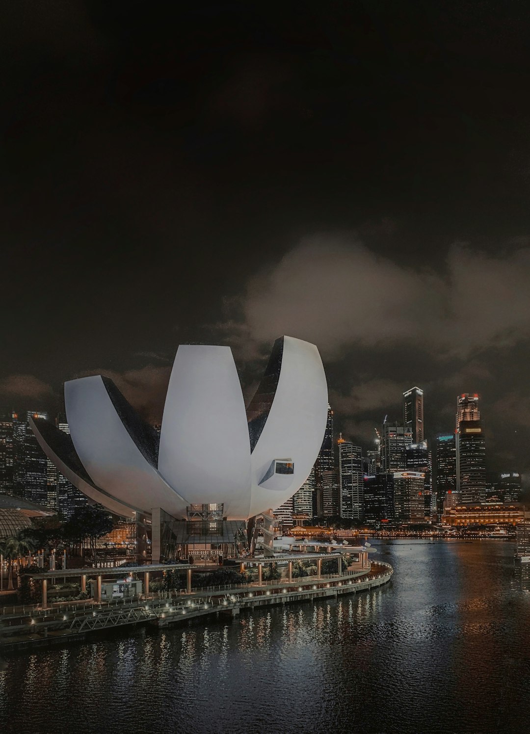 Singapore Night Skyline Wallpaper