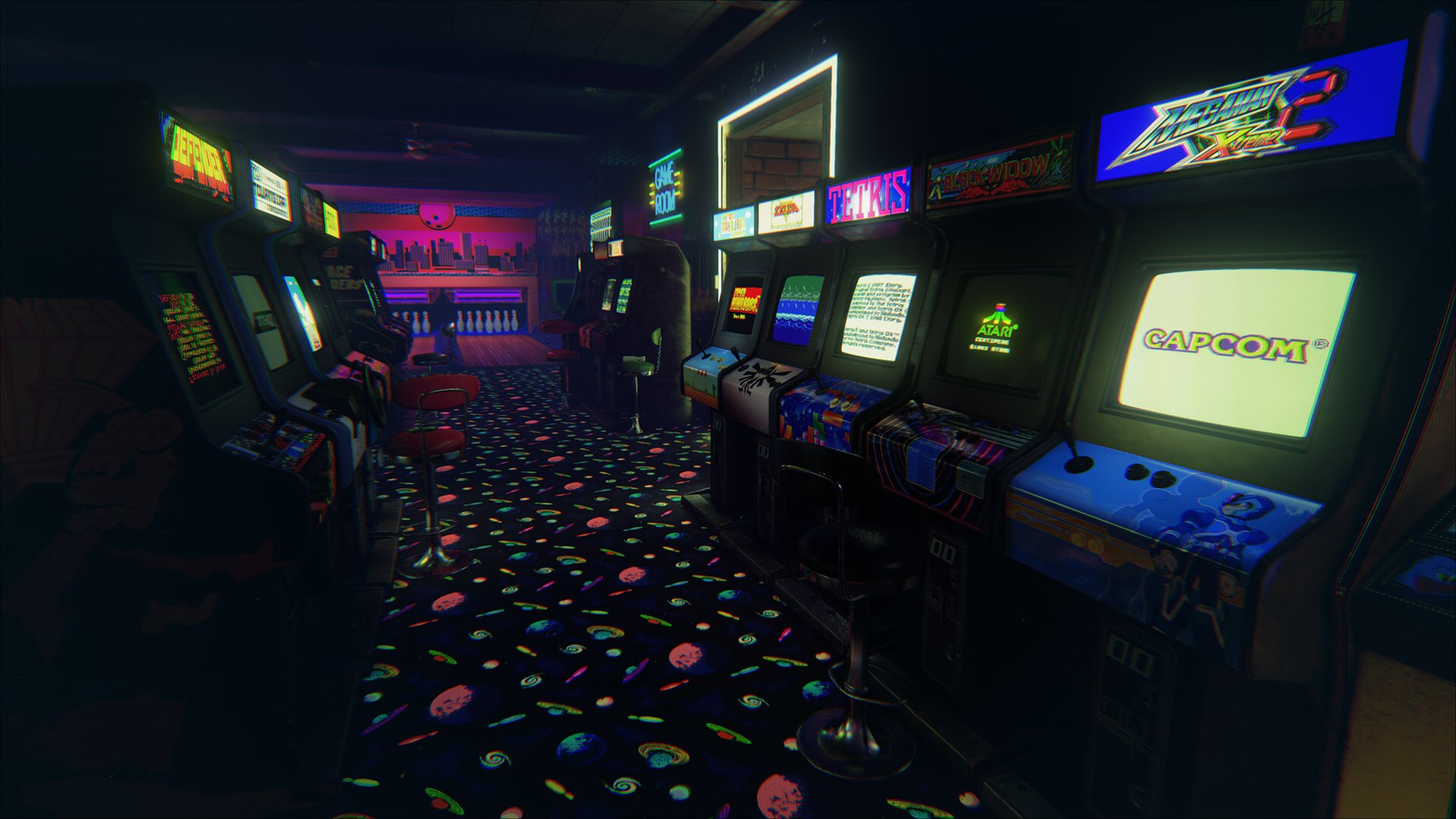 Retro Arcade Icons Wallpaper