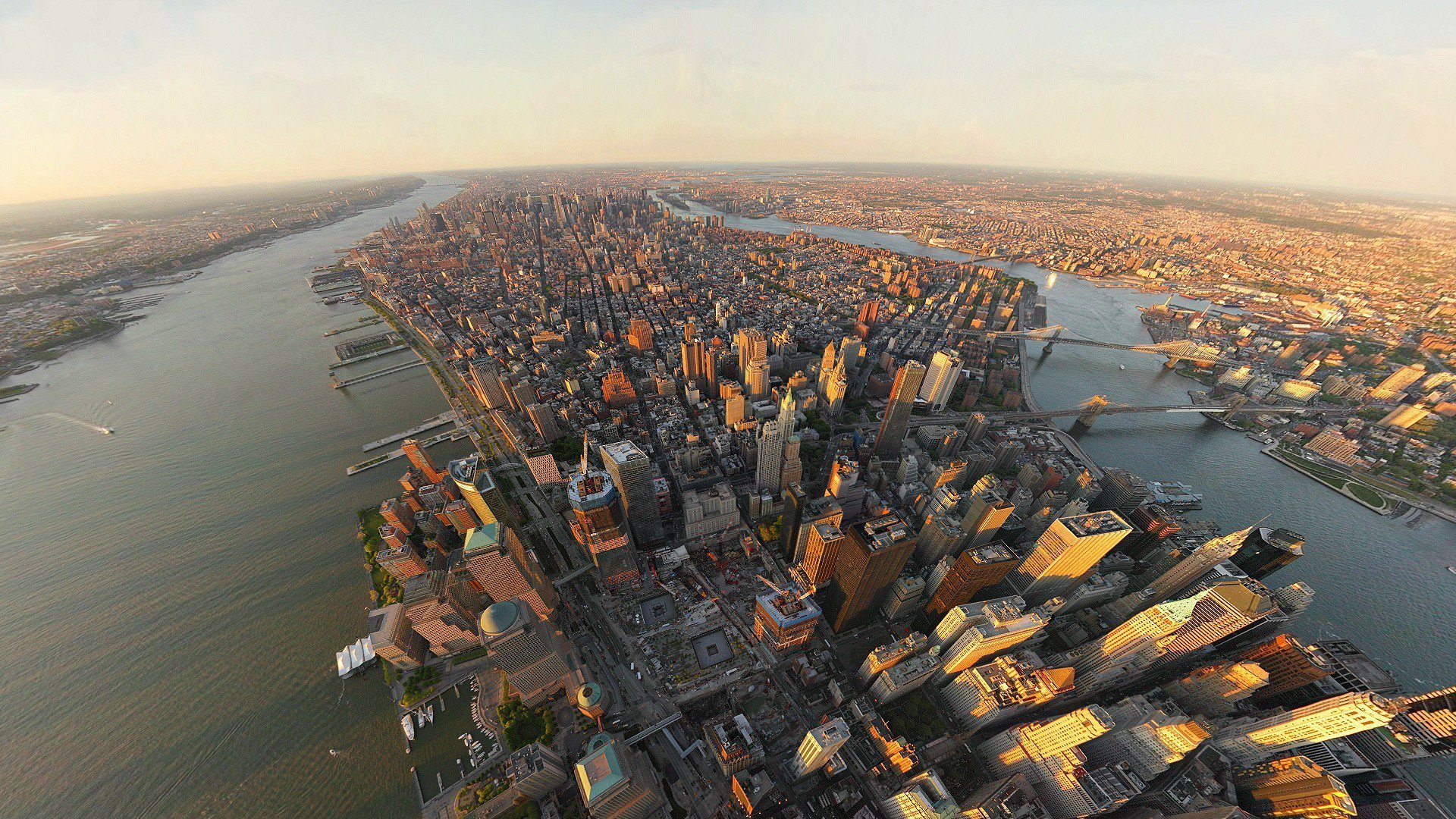 Manhattan Skyline Construction Wallpaper