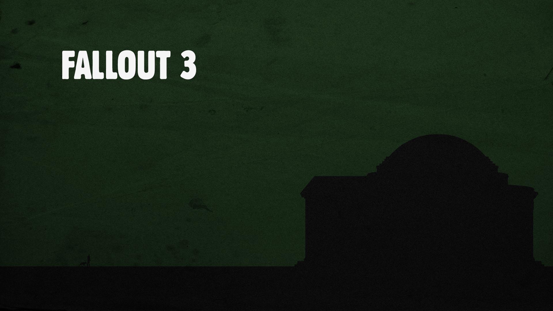 Fallout 3 Minimalist Ruins Wallpaper