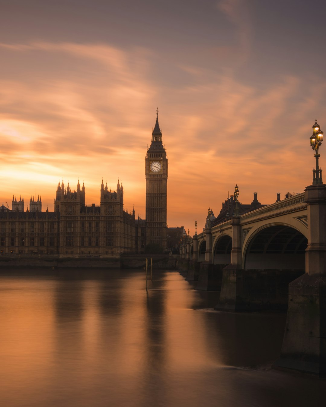 Moody London Sunset Wallpaper