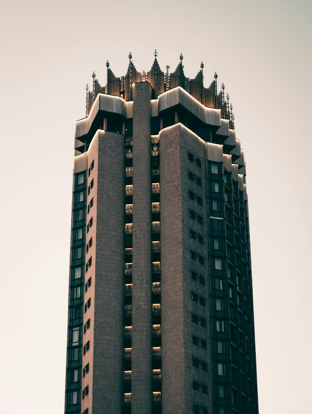 Almaty Skyline Office Wallpaper