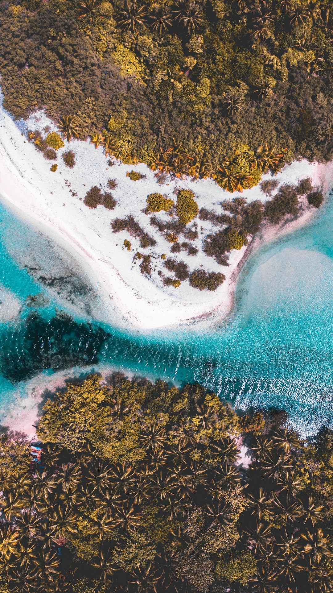 Aerial Coastal Paradise Wallpaper