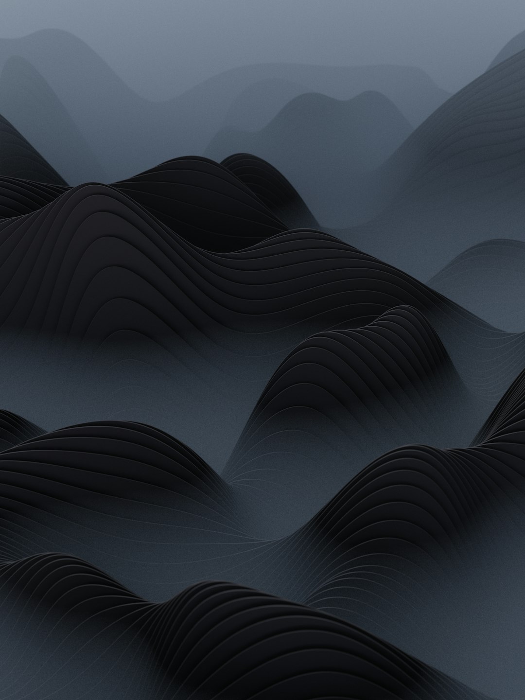 Abstract Wave Hill Wallpaper