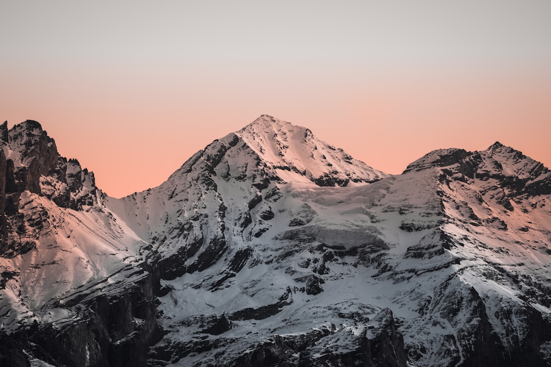Pink Swiss Glacier Sunset Wallpaper