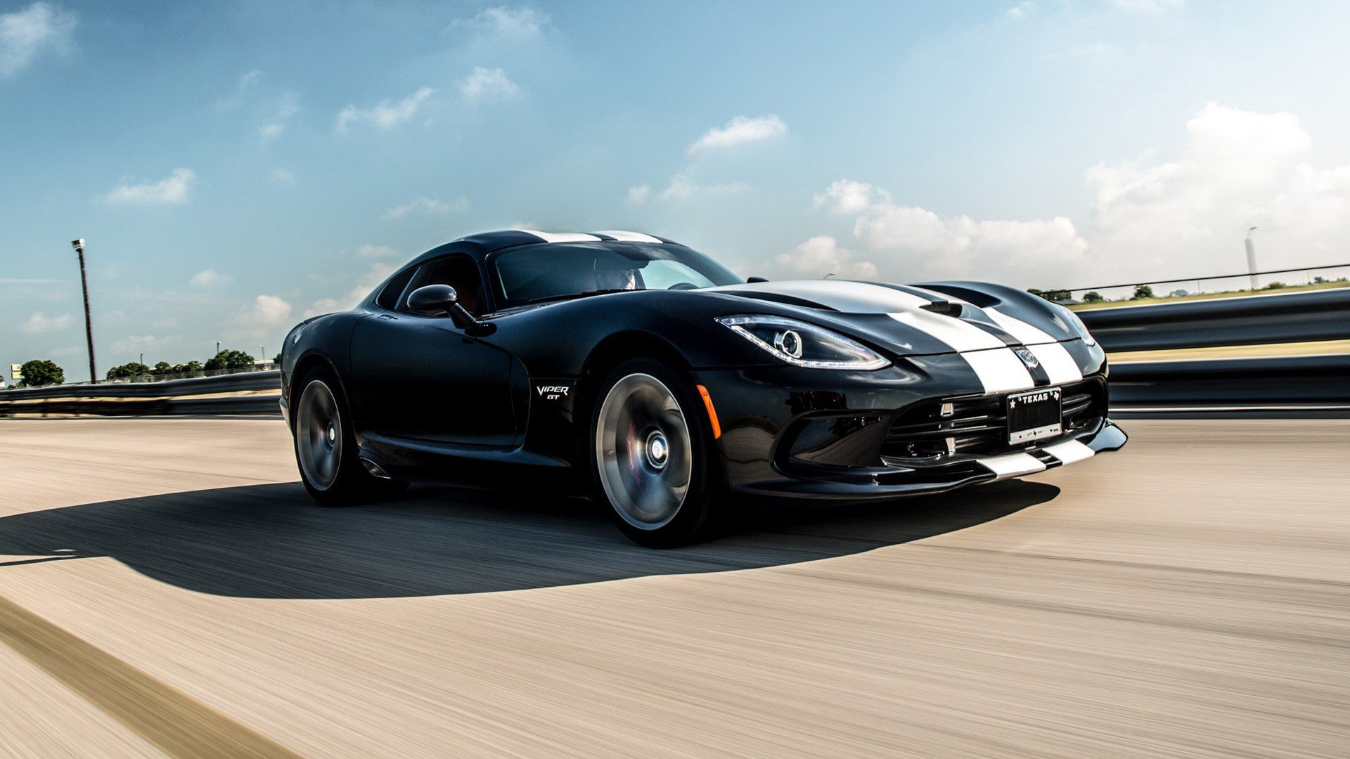 Dodge Viper Black Racing Wallpaper