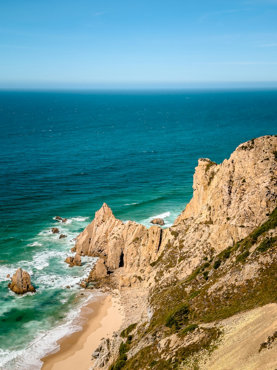 Sintra Coast Aerial Waves Wallpaper