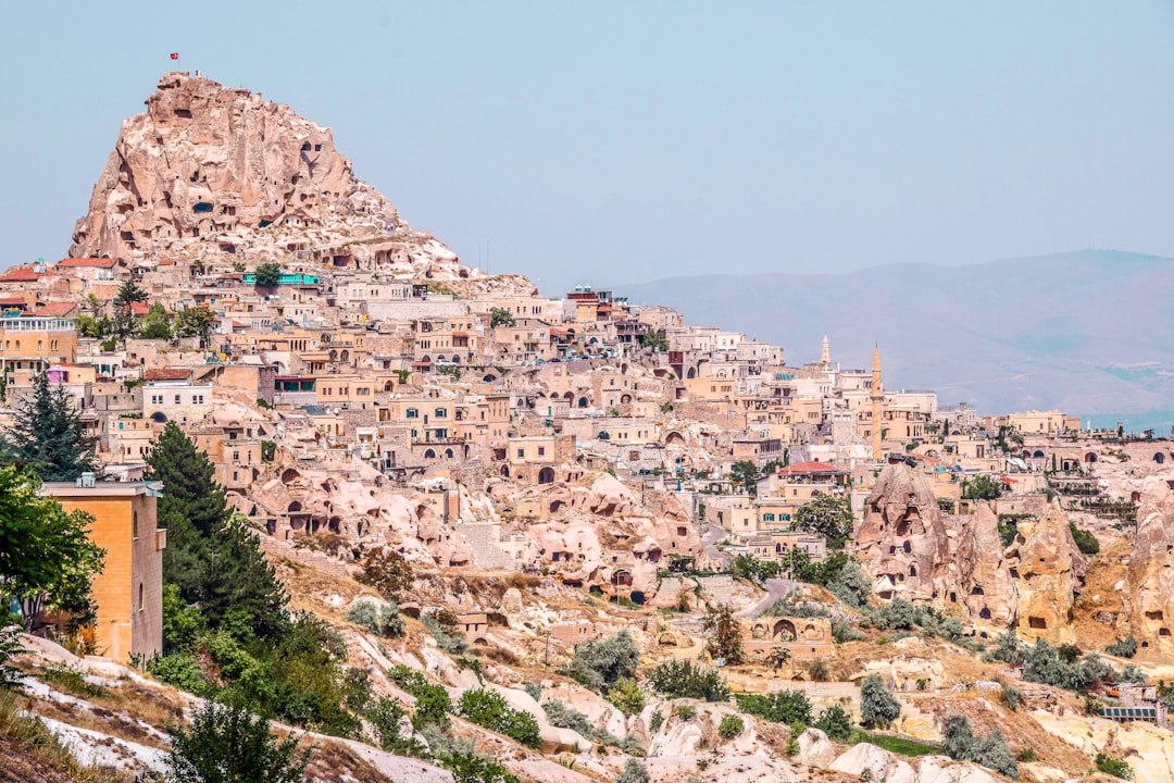 Turkish Cliffside Monastery Wallpaper