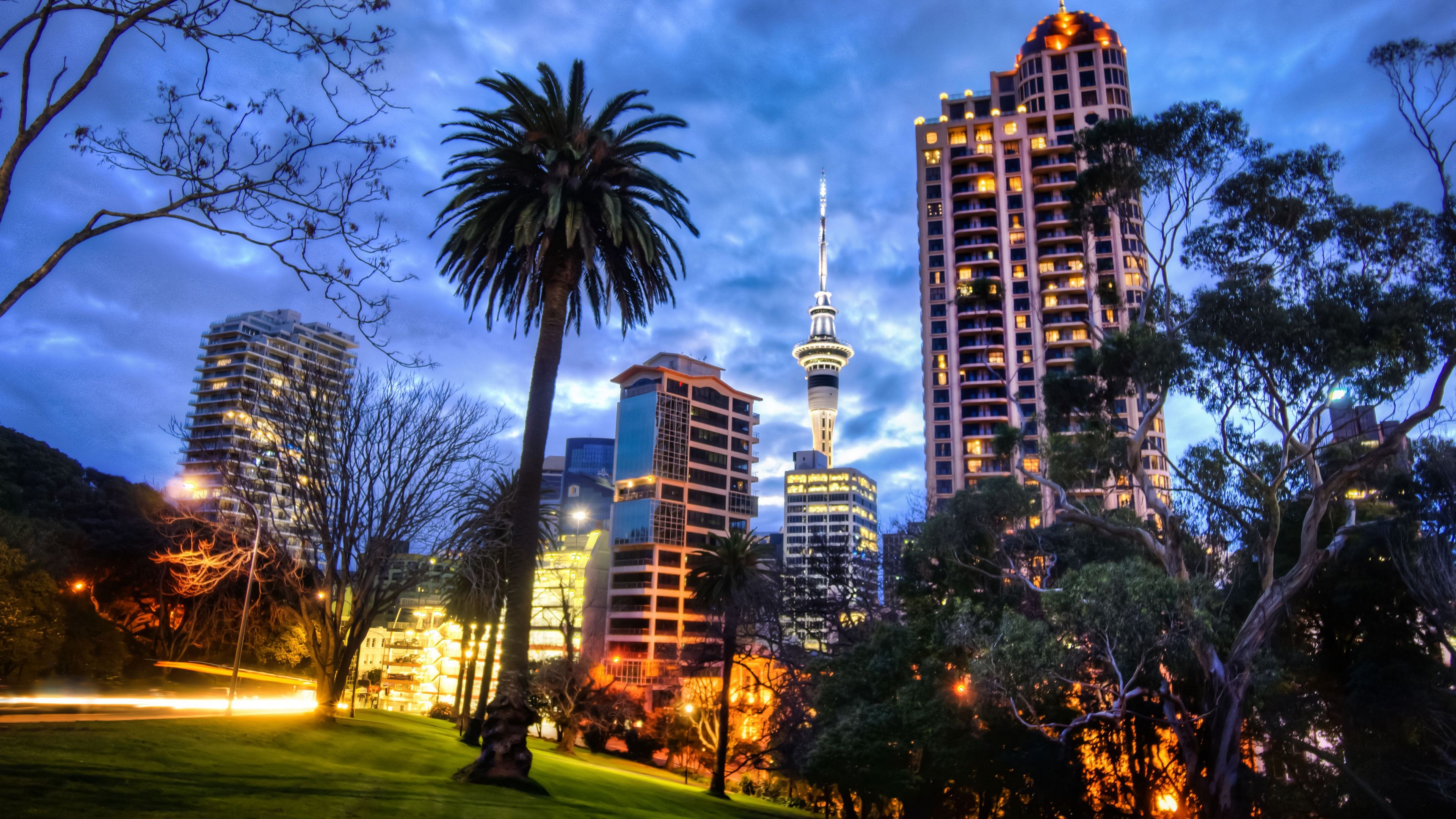 New Zealand City Lights Wallpaper
