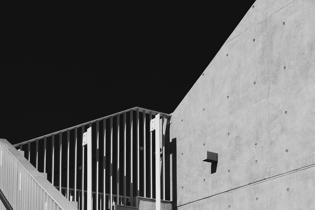 Japanese Concrete Staircase Wallpaper