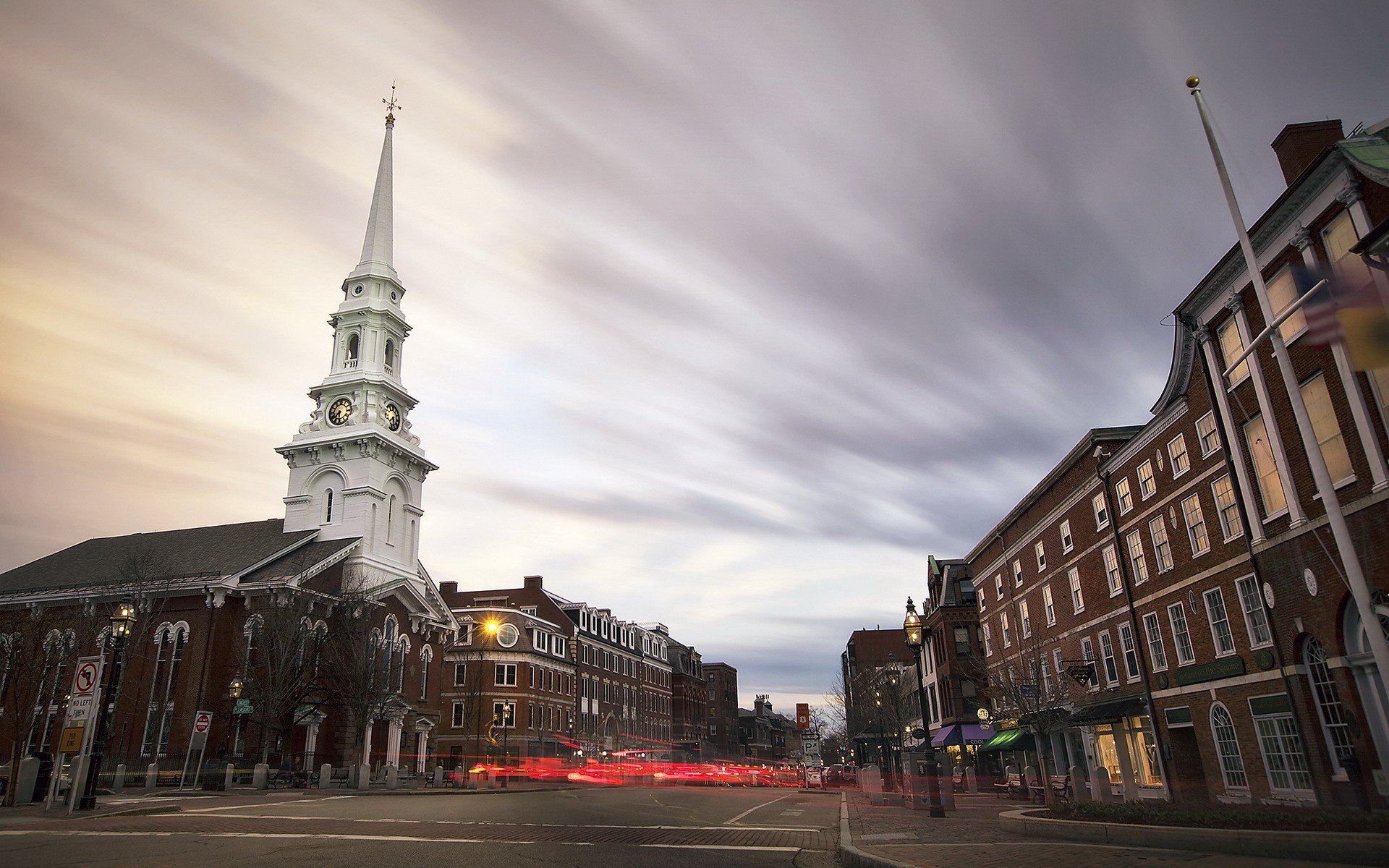 New Hampshire Church Street Wallpaper