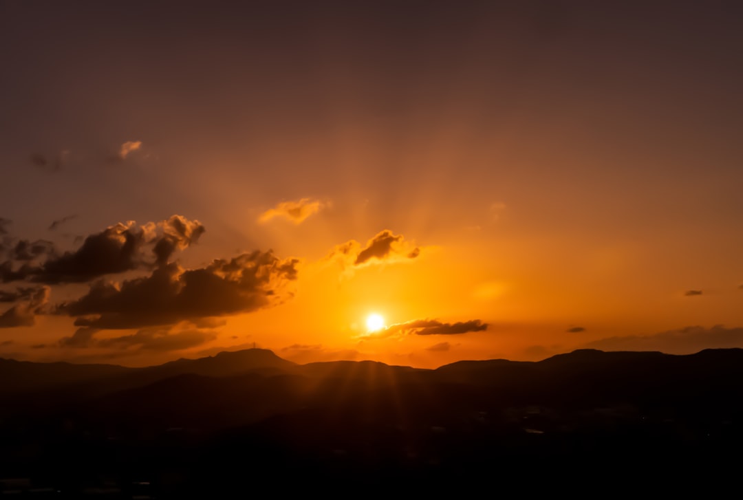 Golden Sunset Sinhagad Fort Wallpaper