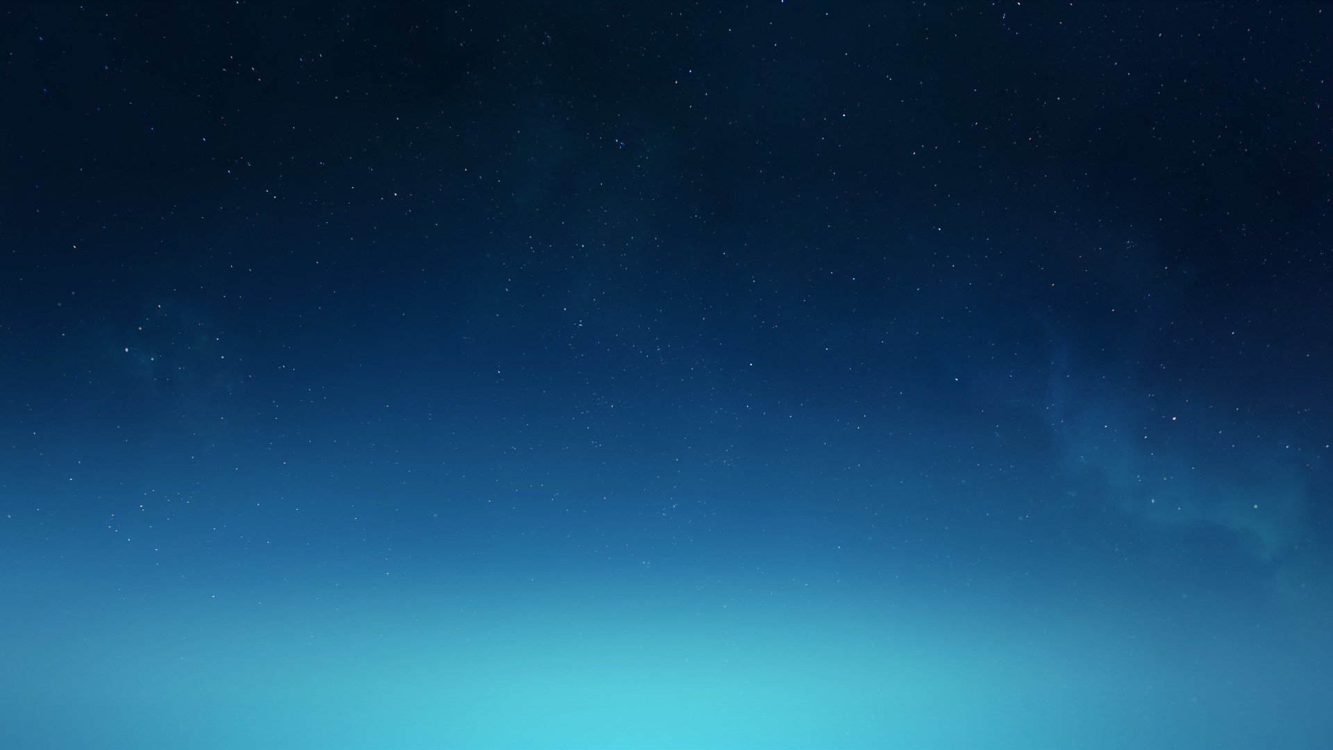 Starry Blue Night Sky Wallpaper