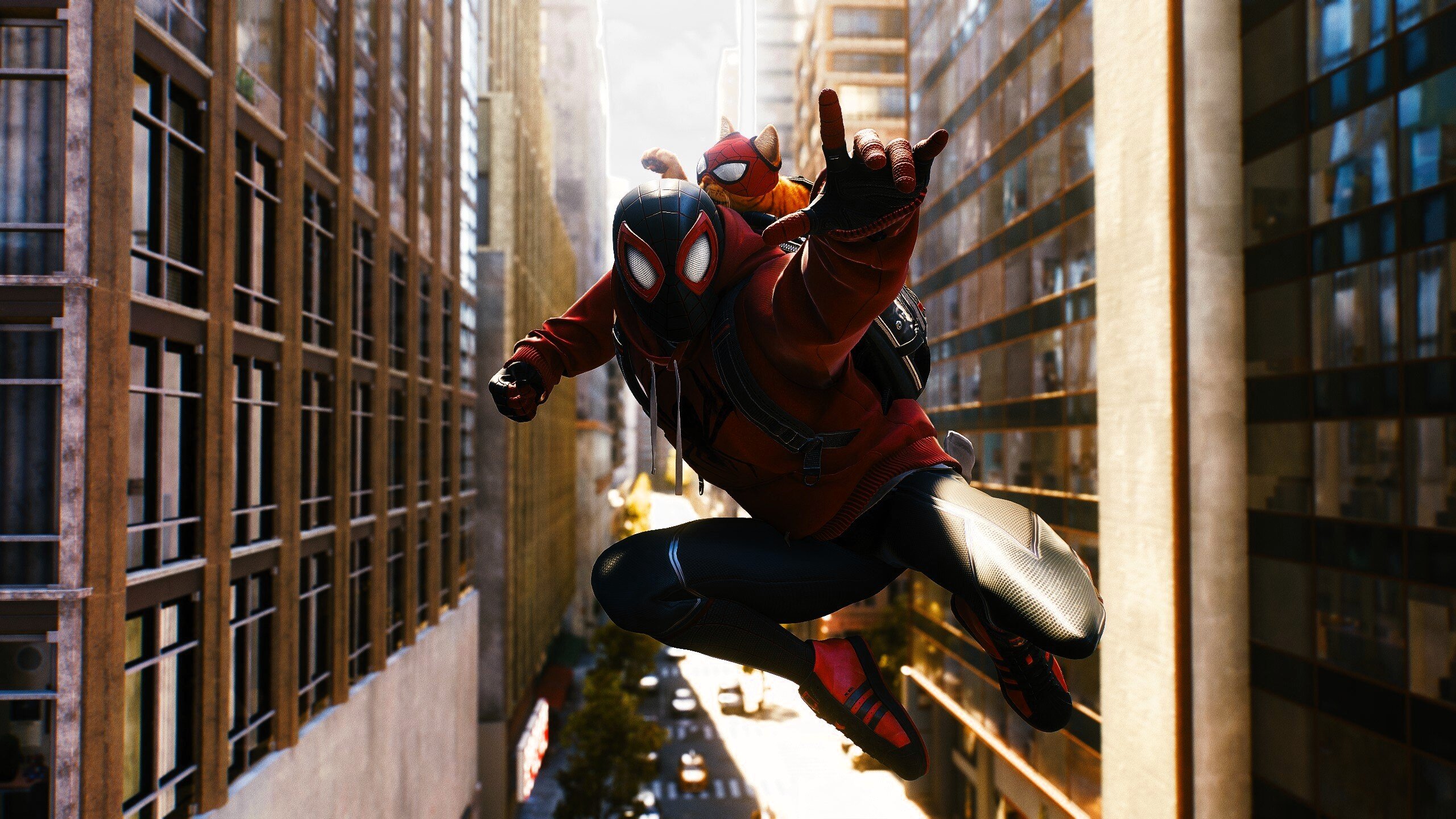 Miles Morales City Sunset Wallpaper