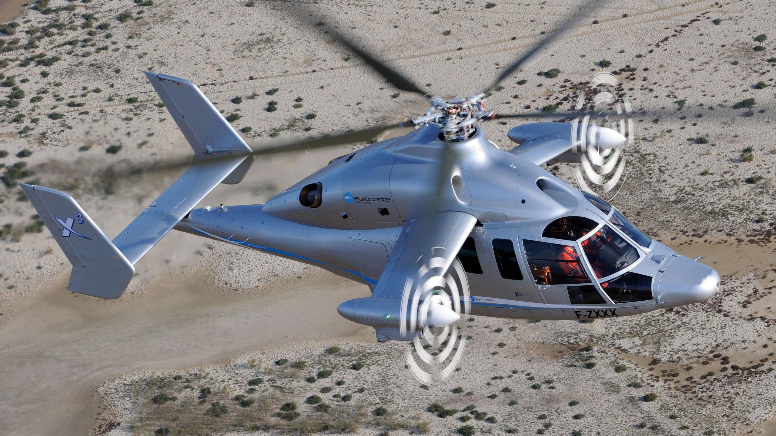 Silver Airbus Helicopter Wallpaper