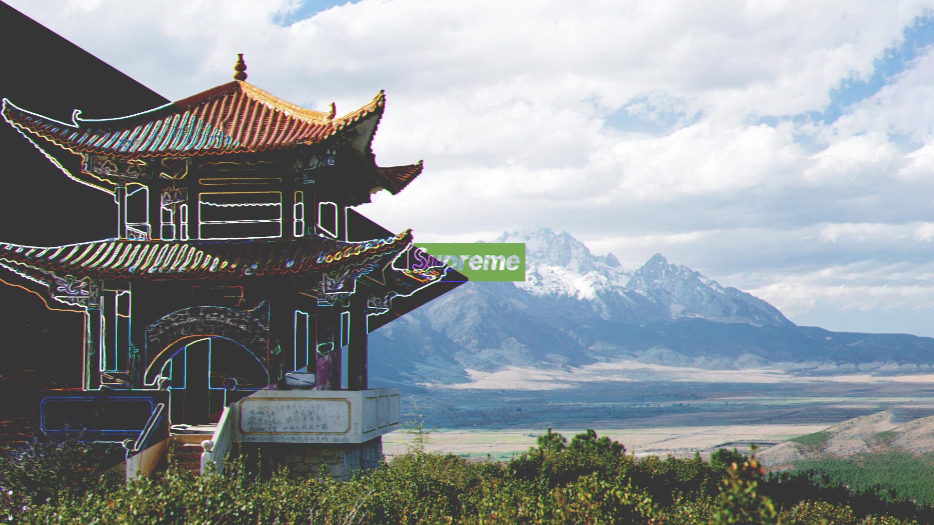 Supreme China Landscape Wallpaper