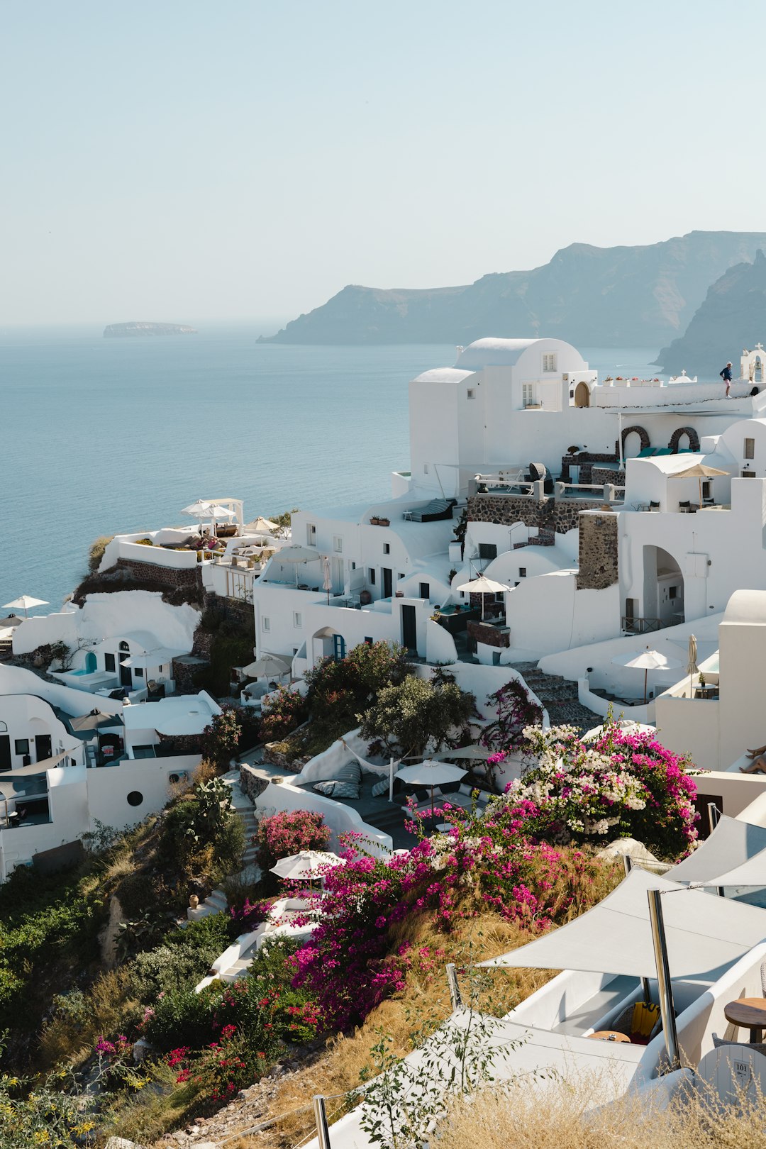 Santorini Summer Cityscape Wallpaper
