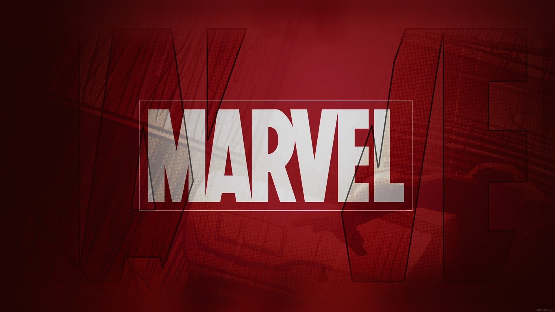 Marvel Logo Red Wallpaper