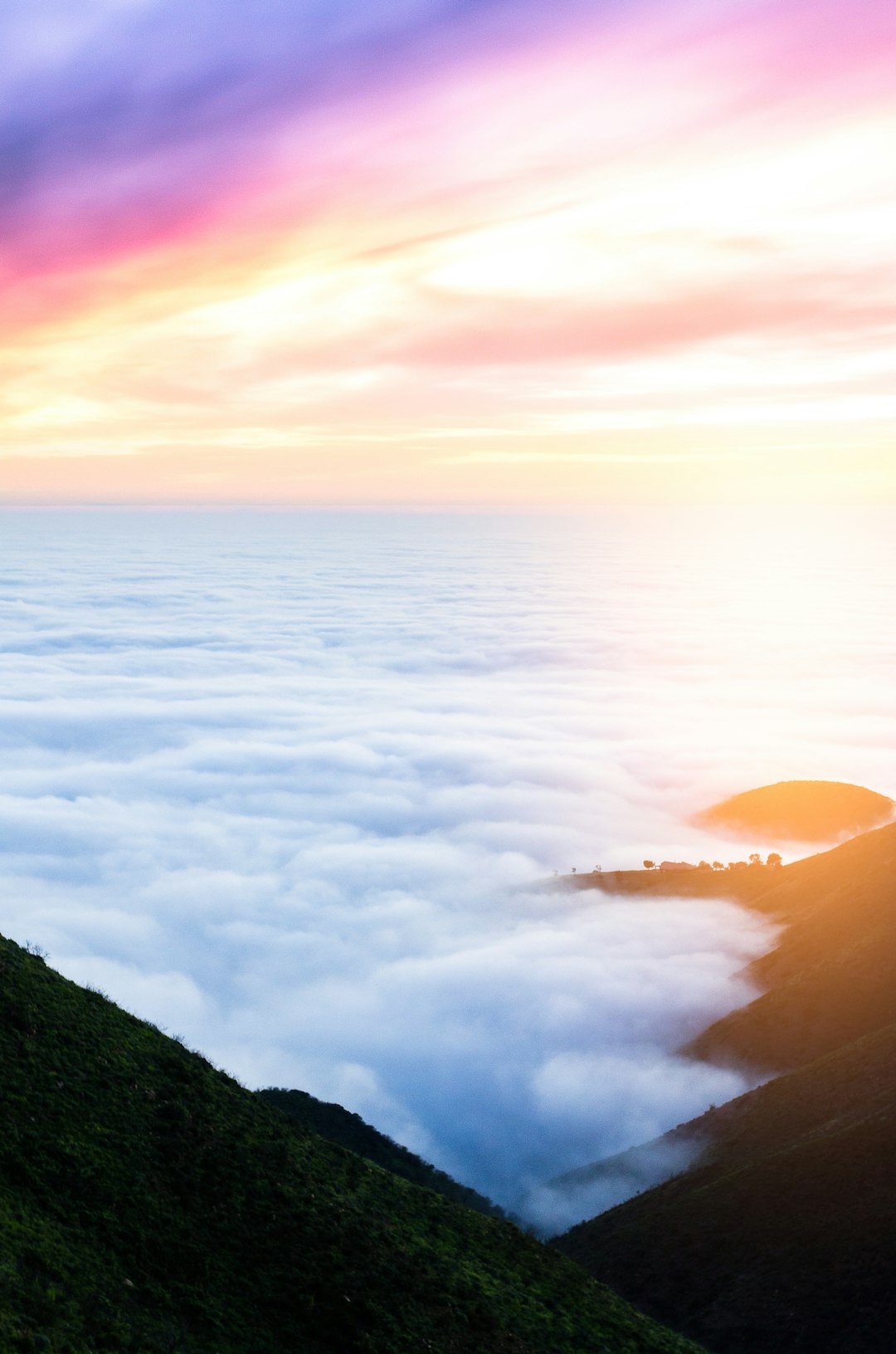 California Coastal Sunset Wallpaper