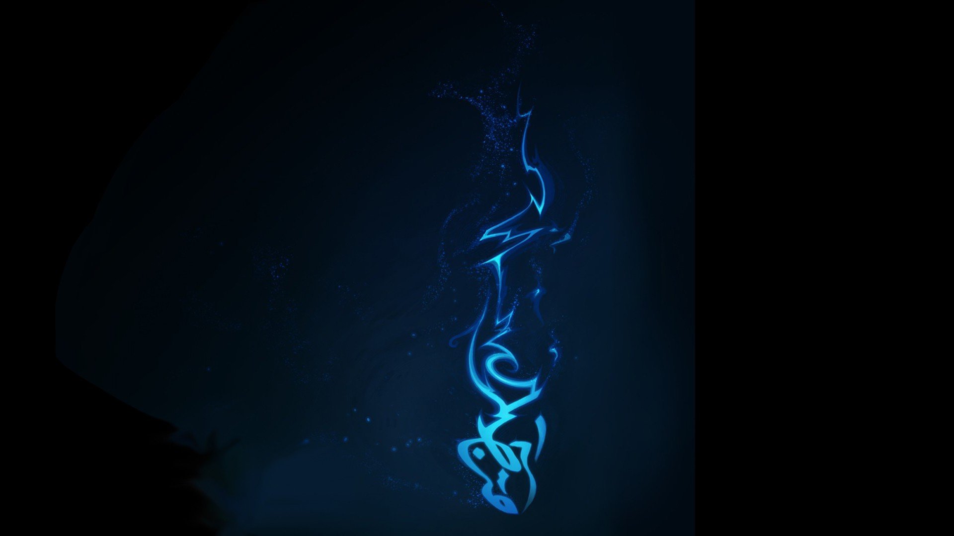 Blue Smoke Abstract Wallpaper