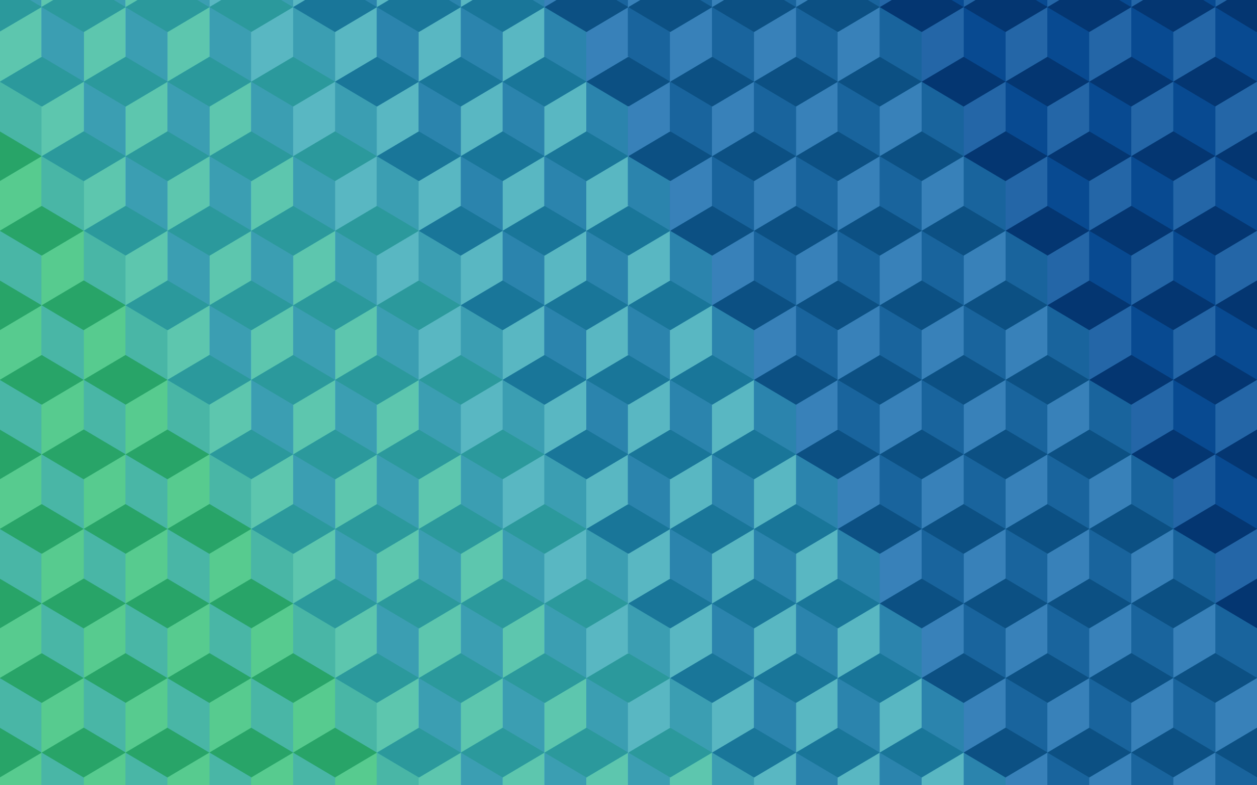 Blue 3D Gradient Blocks Wallpaper