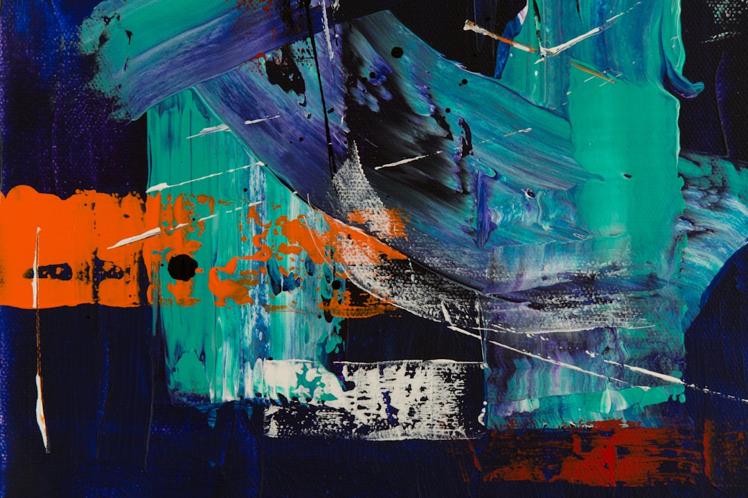 Vibrant Abstract Acrylic Wallpaper