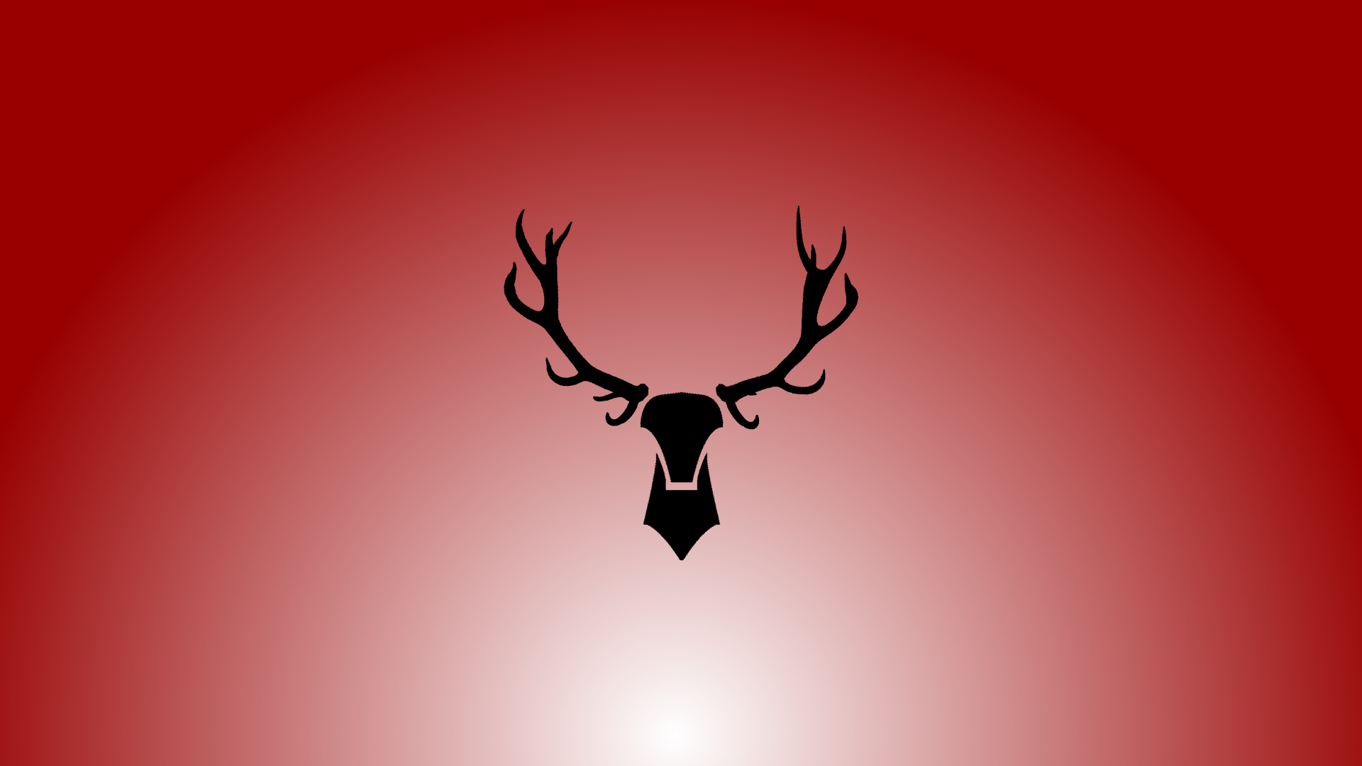 Red Deer Minimalist Wallpaper