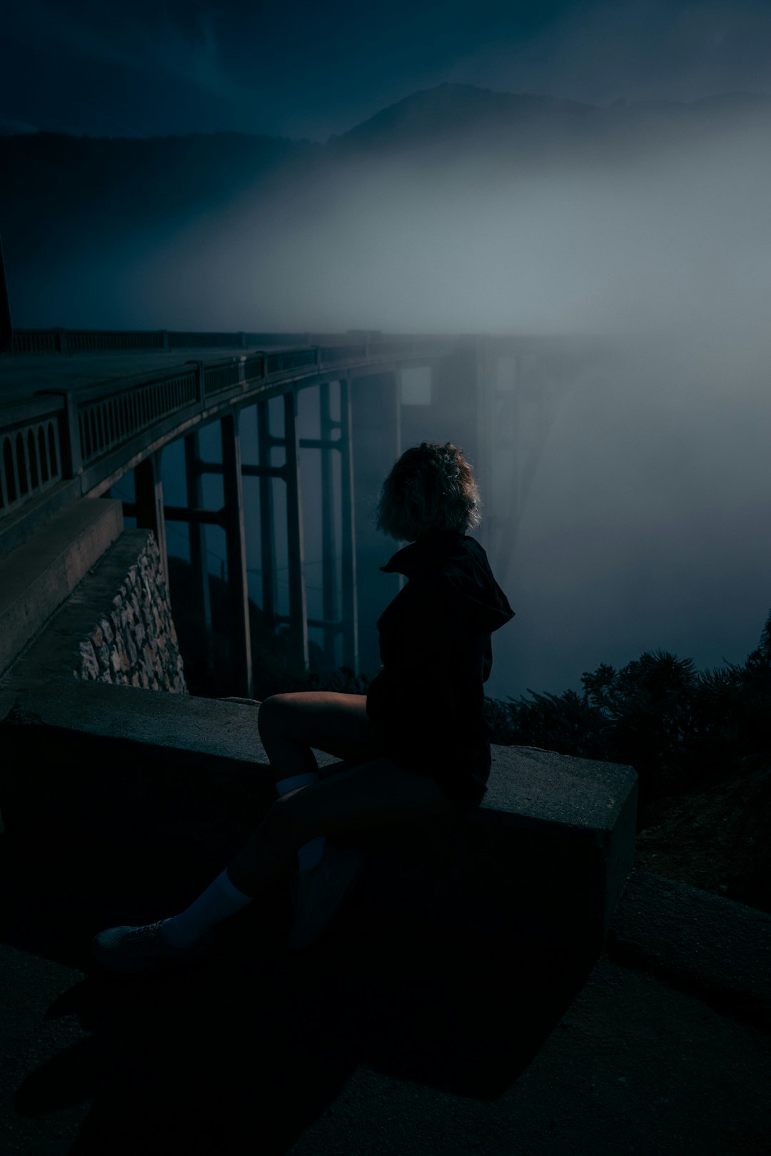 Misty California Coast Night Wallpaper