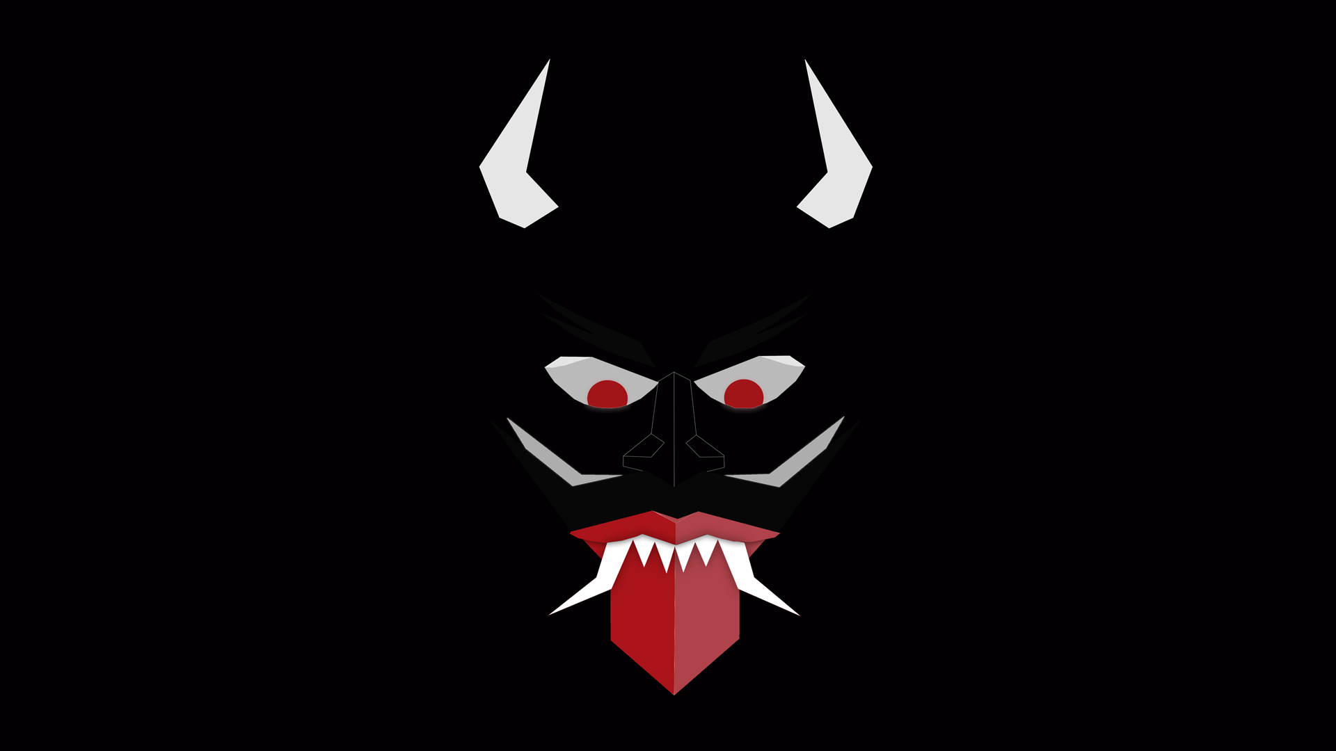 Minimalist Evil Demon Wallpaper