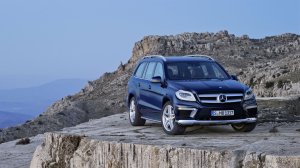 Community Photos - Mercedes GL Blue SUV Watermarked Wallpaper